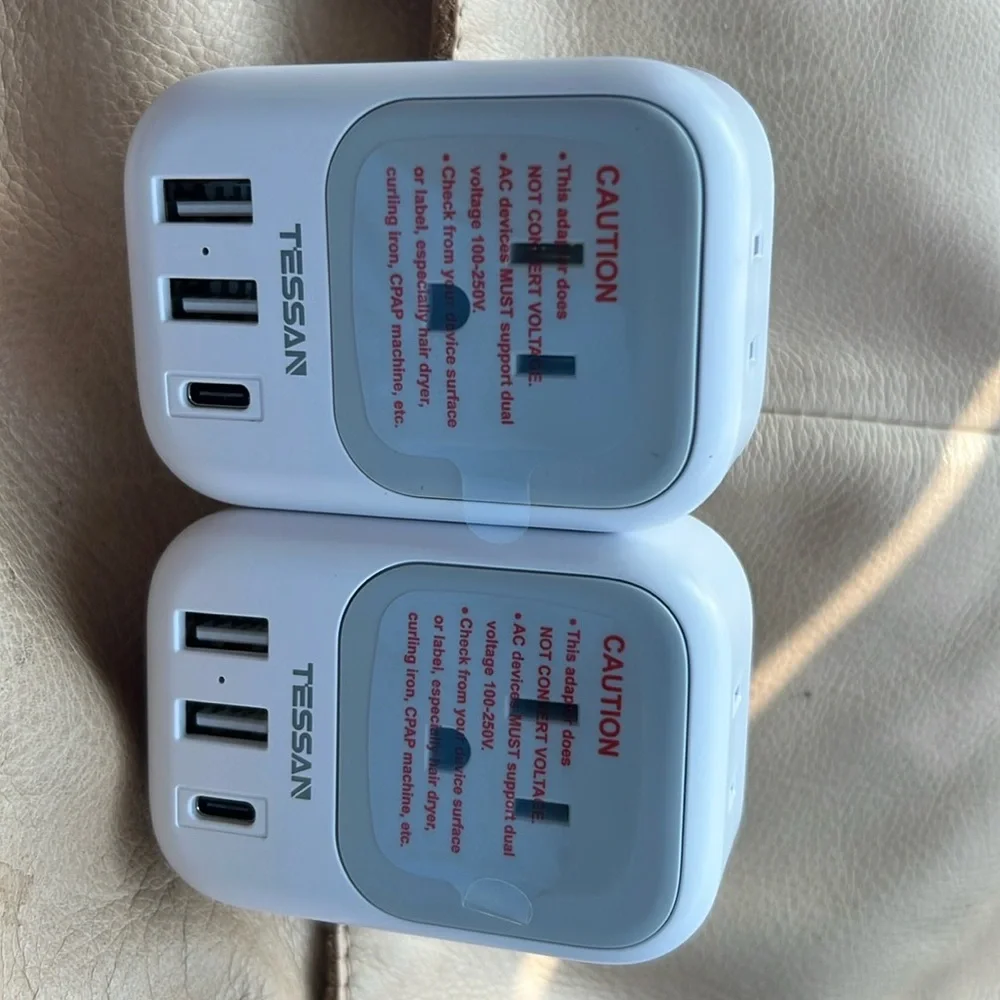 Europe Travel Plug Adapter USB C US to EU Power Charger for France Italy Spain.